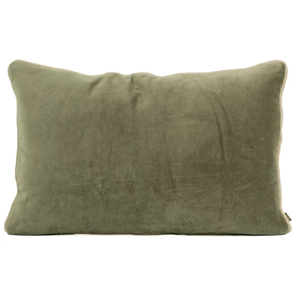 HARMONY HAOMY Coussin Delhi Kaki 40x60cm En Velour 1