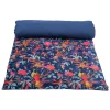 HARMONY HAOMY Housse D’edredon Birdy Denim 85x200cm En Velour 5