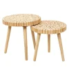 Home Déco Factory Tables Gigogne (lot De 2) En Bois De Pin – Rubin 20