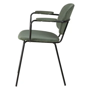 Zago Fauteuil Tissu Effet Daim Vert Sapin – Aston 12