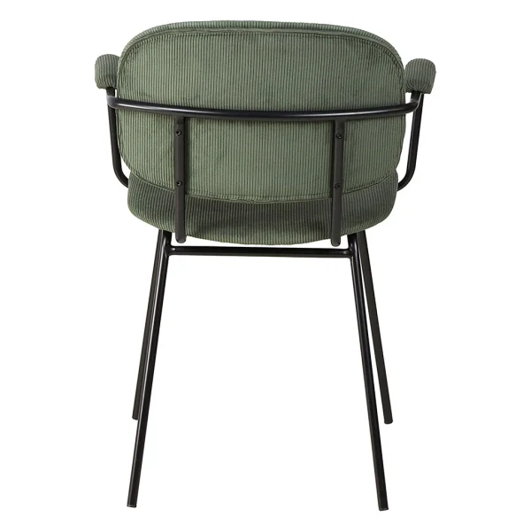 Zago Fauteuil Tissu Effet Daim Vert Sapin – Aston 5