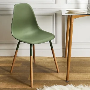 Home Déco Factory Chaise De Salle à Manger Scandinave Vert – Phenix 16