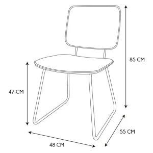 Home Déco Factory Chaise Salle à Manger Vert De Gris – Adèle 18