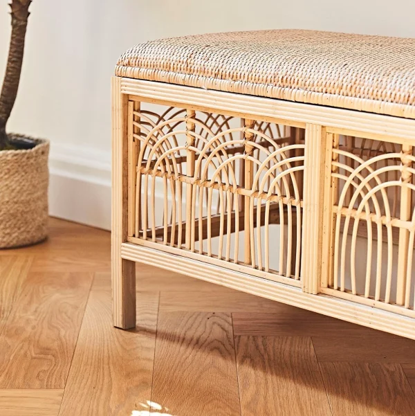 SEMA DESIGN Banc En Rotin Naturel – Elément 3