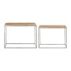 SEMA DESIGN Set De 2 Consoles Heribel Naturel , Gris En Manguier 22