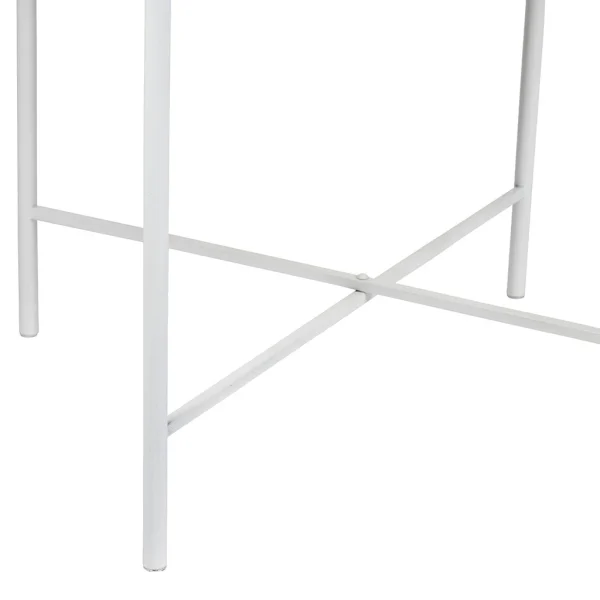 SEMA DESIGN Table Basse (lot De 2) En Rotin Naturel Et Fer Blanc – Element 5