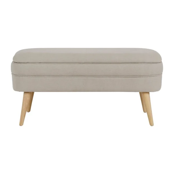 SEMA DESIGN Banc Coffre En Tissu Beige – Elément 1