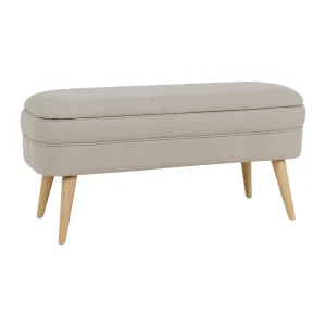 SEMA DESIGN Banc Coffre En Tissu Beige – Elément 9