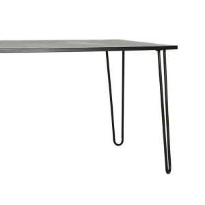 SEMA DESIGN Table à Manger En Fer Noir 120×77 Cm – Sevent’s 11