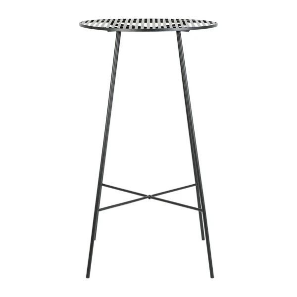 SEMA DESIGN Table Haute Ronde En Fer Noir H109cm – Palmchik 1