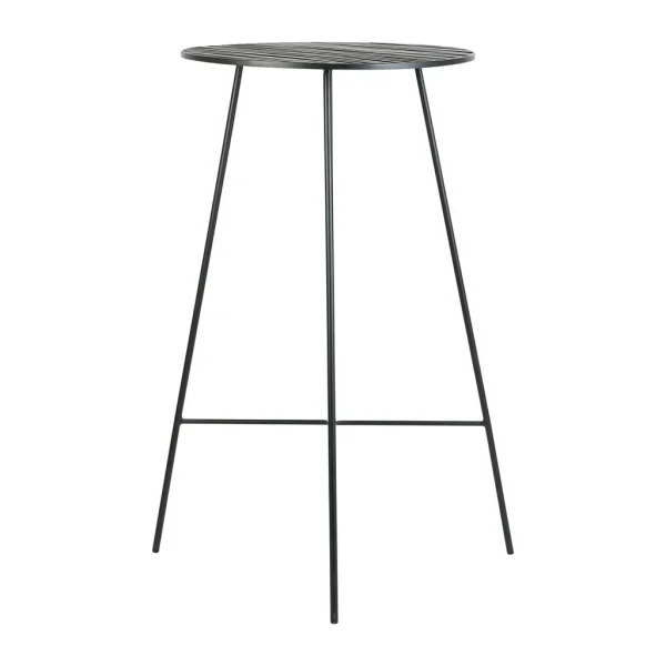 SEMA DESIGN Table Haute Ronde En Fer Noir H109cm – Palmchik 4