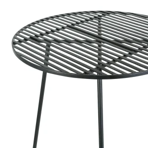 SEMA DESIGN Table Haute Ronde En Fer Noir H109cm – Palmchik 15