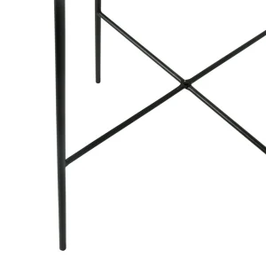 SEMA DESIGN Table Haute Ronde En Fer Noir H109cm – Palmchik 17