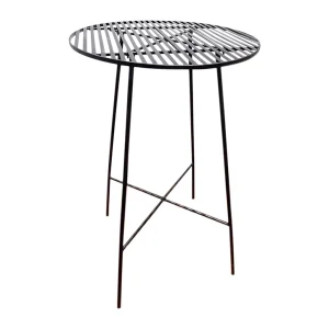 SEMA DESIGN Table Haute Ronde En Fer Noir H109cm – Palmchik 11