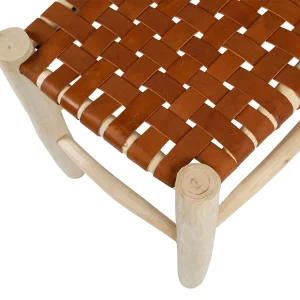 SEMA DESIGN Banc En Cuir Brun Et Bois D’eucalyptus – Cuir 12