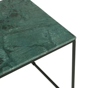 SEMA DESIGN Table Gigogne (x2) En Marbre Vert Et Fer Noir – Eskela 13