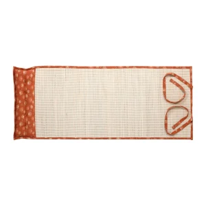 SEMA DESIGN Natte De Plage Avec Coussin Terracotta Et écru – Sweet Leaves 10