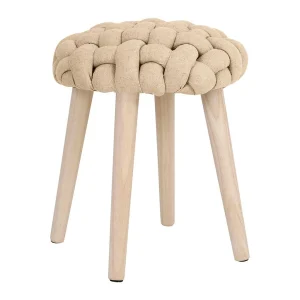 SEMA DESIGN Tabouret Naturel En Lin Et Pin – Element 8