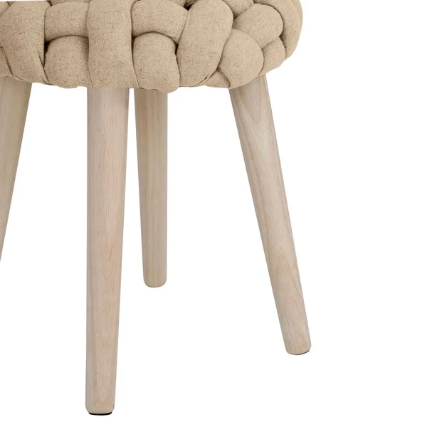 SEMA DESIGN Tabouret Naturel En Lin Et Pin – Element 4