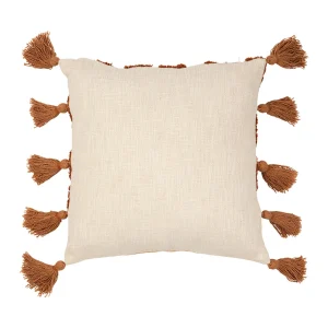 SEMA DESIGN Housse De Coussin Soleil Tufté écru Et Terracotta 45x45cm – Sweet Leaves 10