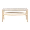 SEMA DESIGN Banc En Bois D’eucalyptus Et Coton Beige 14