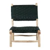 SEMA DESIGN Fauteuil En Bois D’eucalyptus Et Nylon émeraude 14