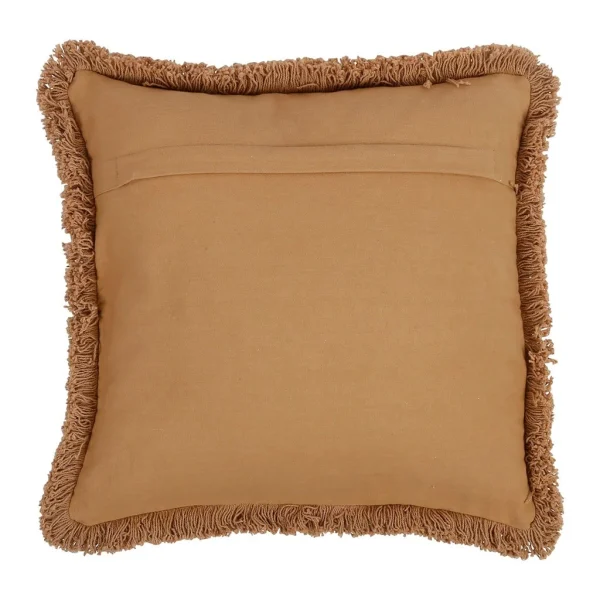 SEMA DESIGN Housse De Coussin Brodée écru Et Ocre 45x45cm -terre Brulée 3