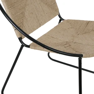 SEMA DESIGN Fauteuil Rond En Jute Naturel Et Fer Noir – Madeira 13