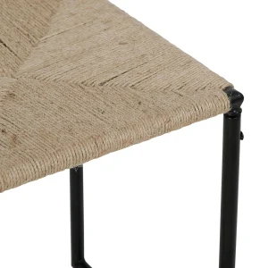 SEMA DESIGN Tabouret En Jute Naturel Et Fer Noir – Madeira 12