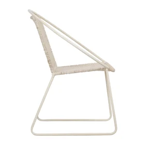 SEMA DESIGN Fauteuil Macramé Rond En Coton Ecru Et Fer -madeira 11