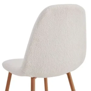 Home Déco Factory Chaise Salle à Manger Tissu Bouclette – Freya 12