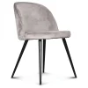 Opjet Chaise Salle à Manger En Velours Taupe – Ingrid 20