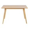 Zago Table à Manger Rectangulaire Effet Chêne Naturel 120x80cm – Becka 13