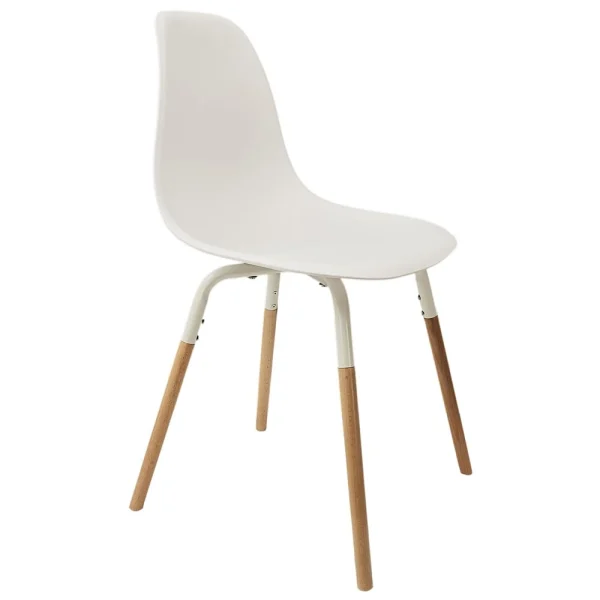 Home Déco Factory Chaise De Salle à Manger Scandinave Blanc – Phenix 1