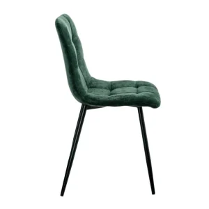 Ixia Chaise Salle à Manger En Tissu Vert – Mony 12