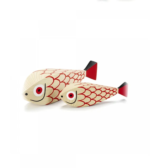 Vitra Poupée En Bois / Wooden Dolls Mother Fish & Child 3